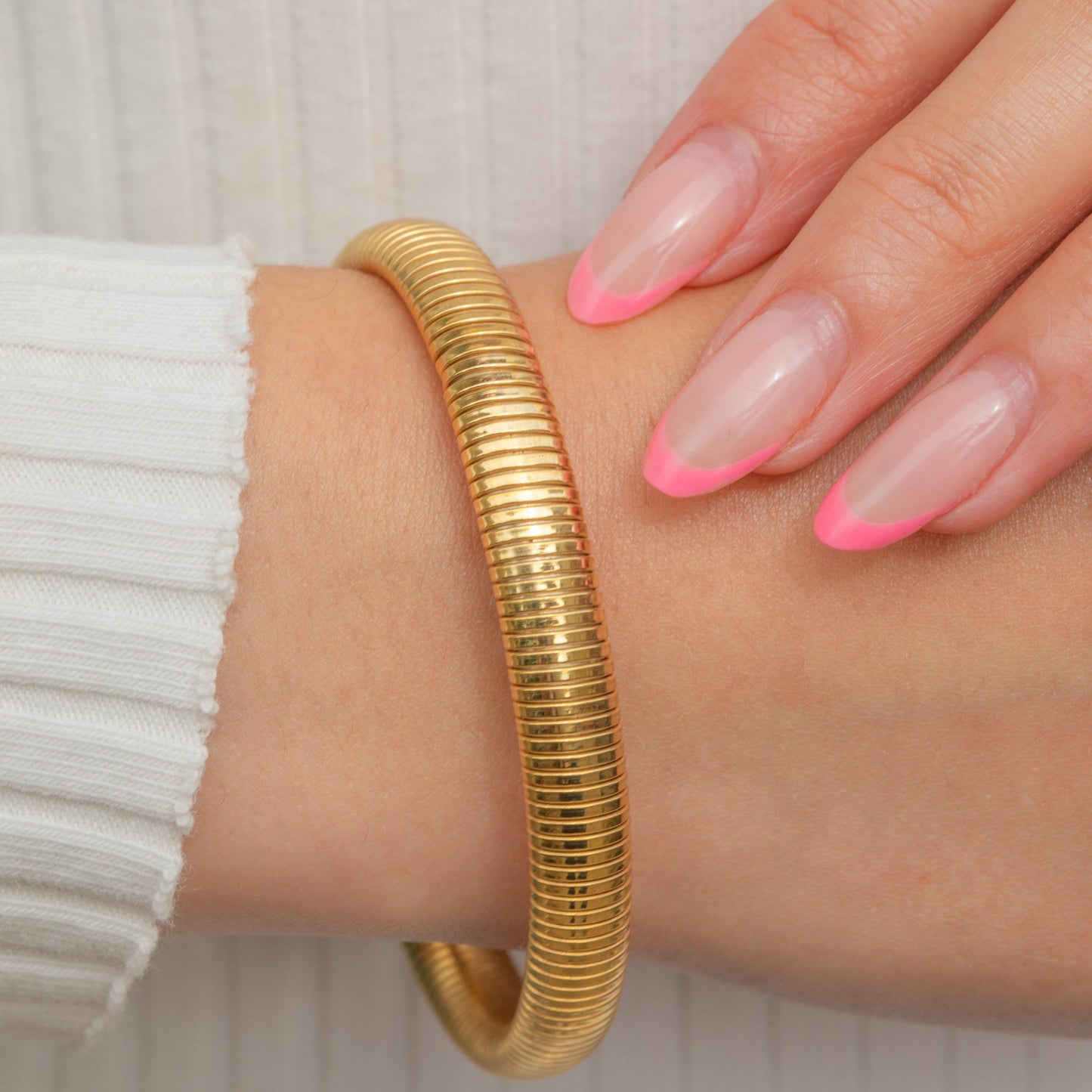 12ct Gold Filled Gas Pipe Bracelet