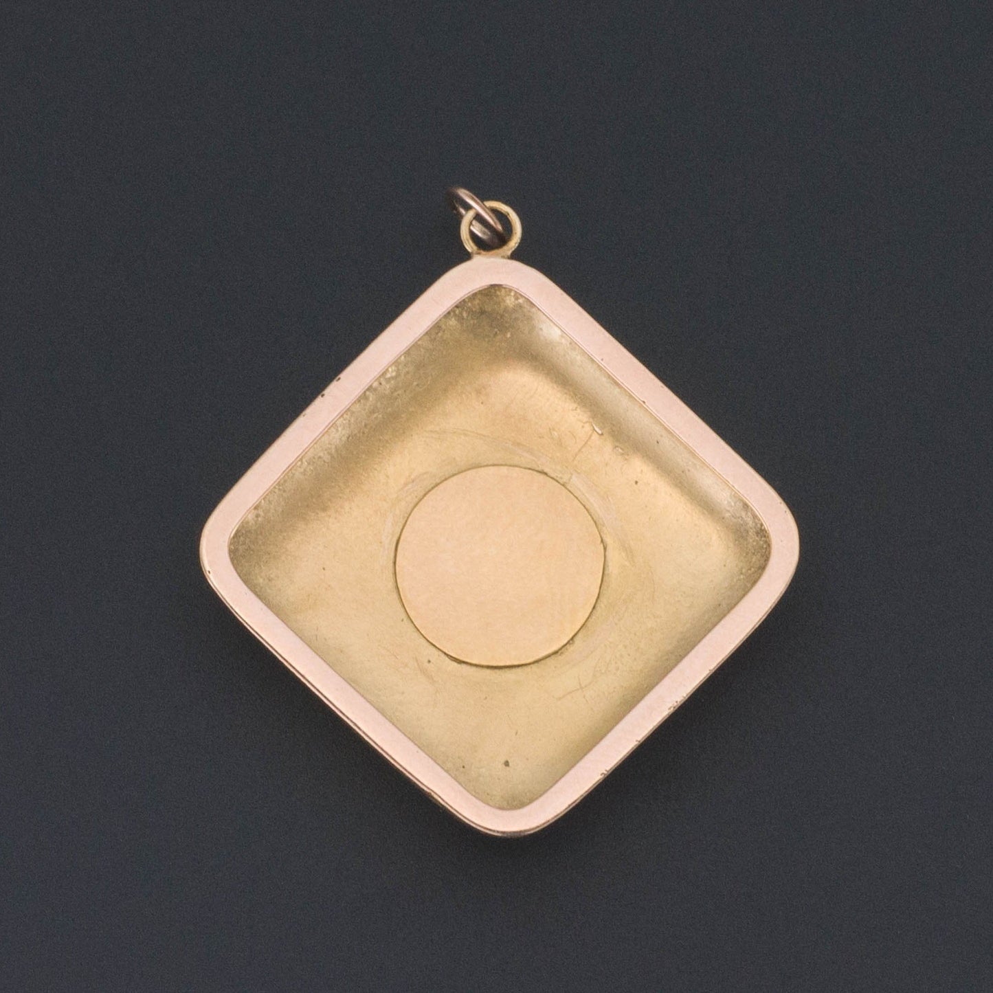 Antique Enamel Pendant | Blue & White Enamel Pendant