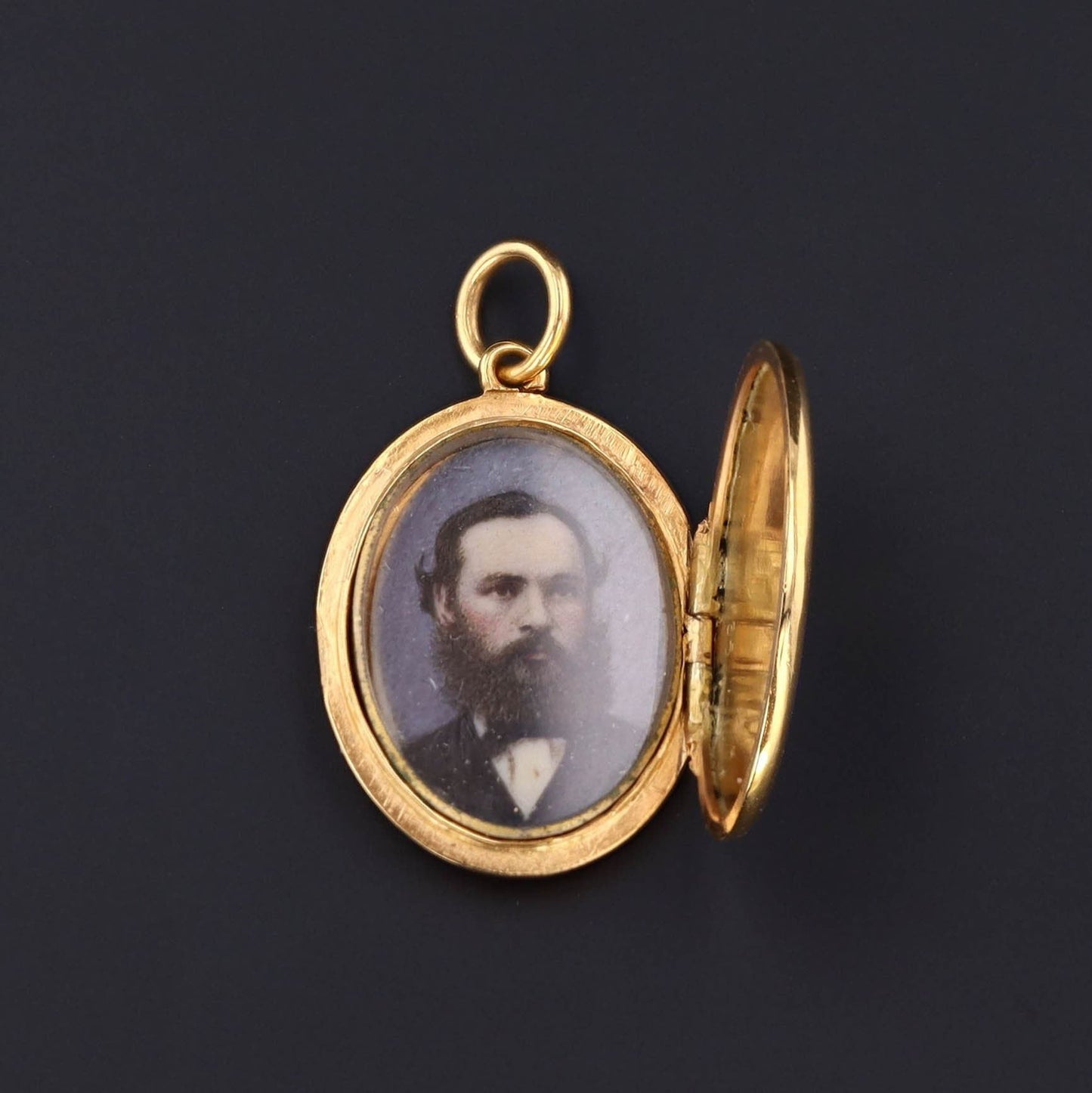 Antique Enamel ¡®Souvenir¡¯ Locket of 14k Gold