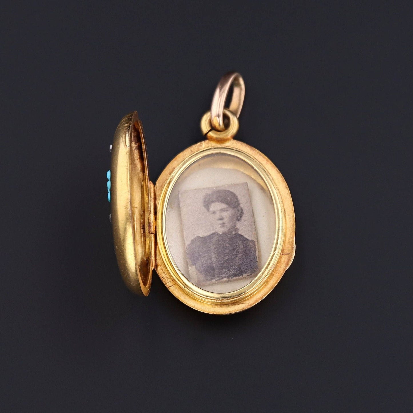 Antique Forget-me-Not Locket | Antique Locket