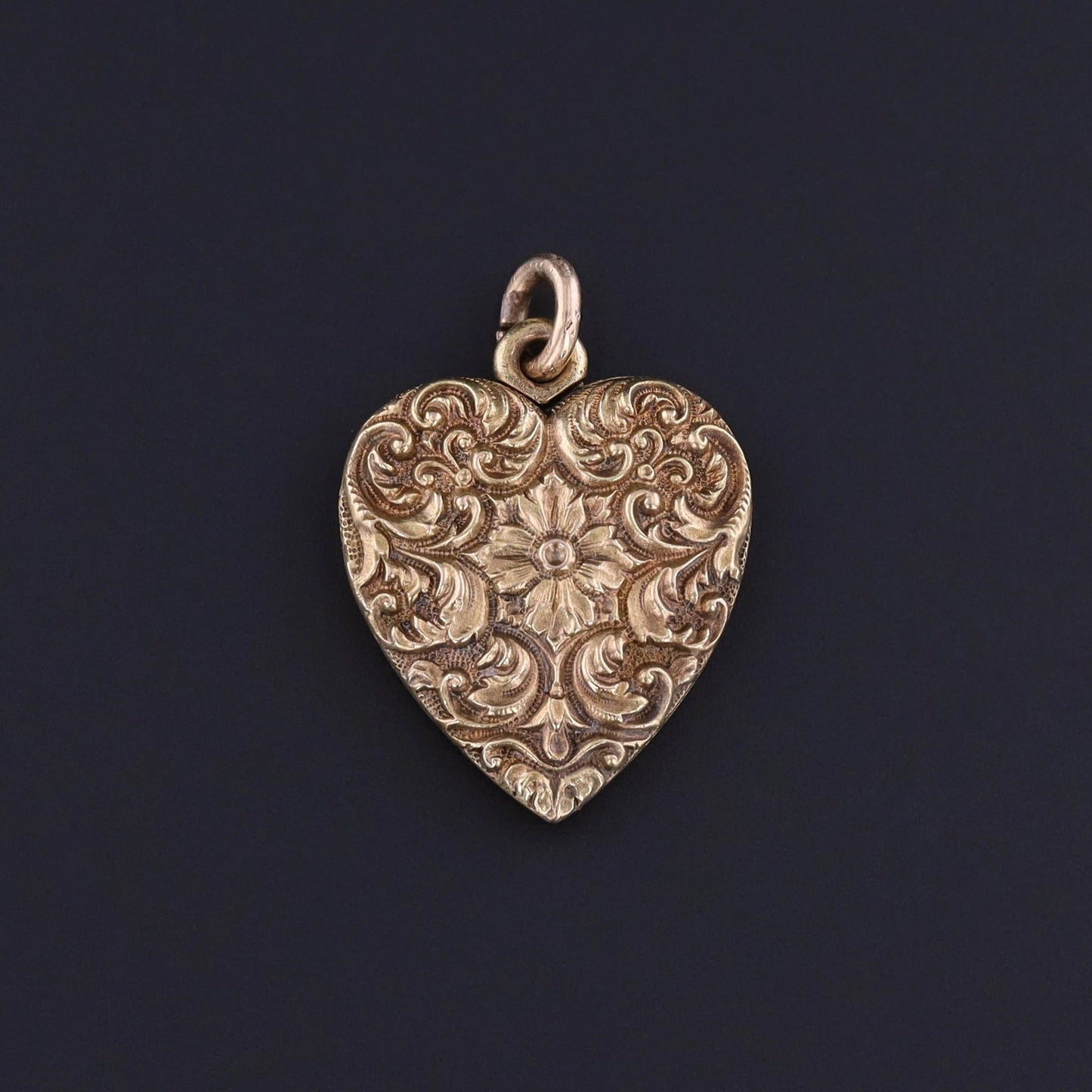 Antique Heart Locket of 14k Gold
