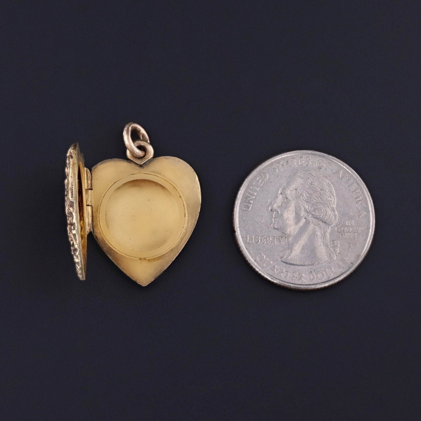 Antique Heart Locket of 14k Gold