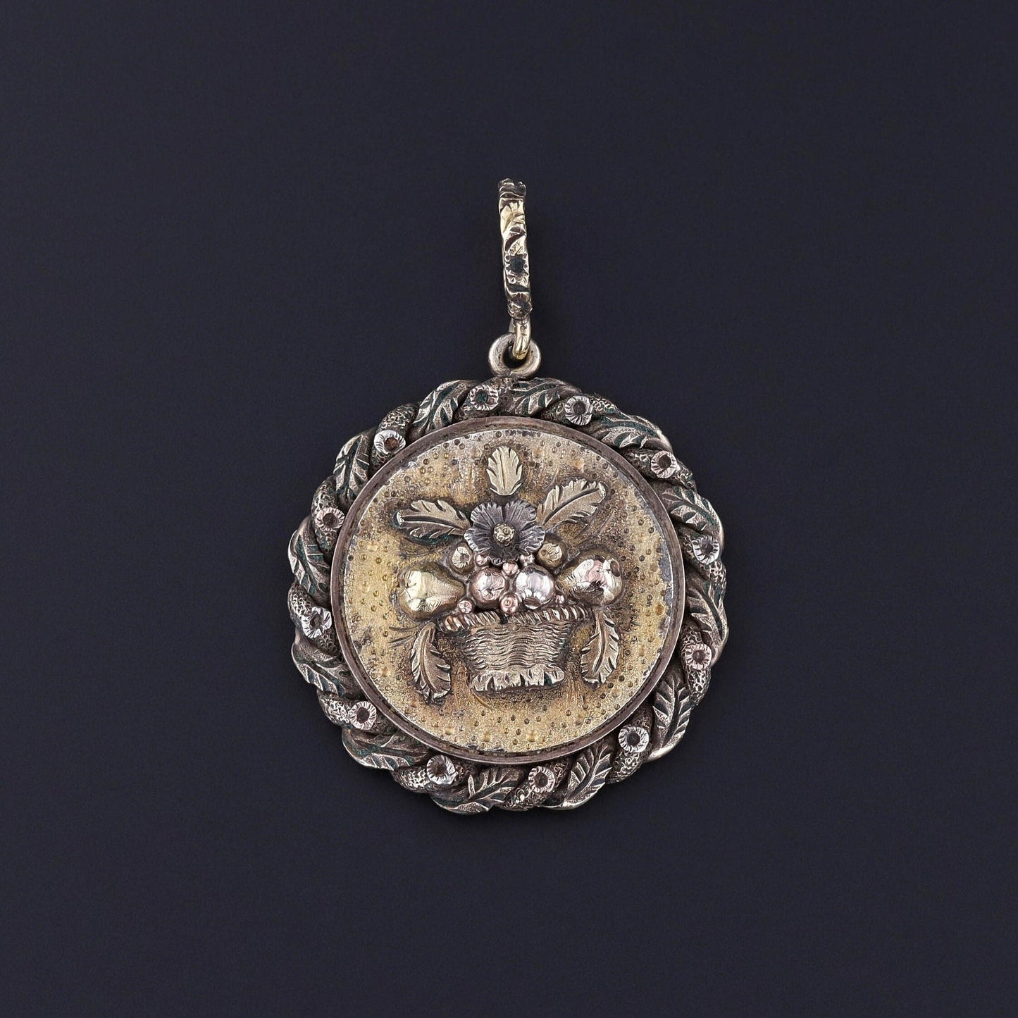 Antique Giardinetti Pendant of 10k Gold