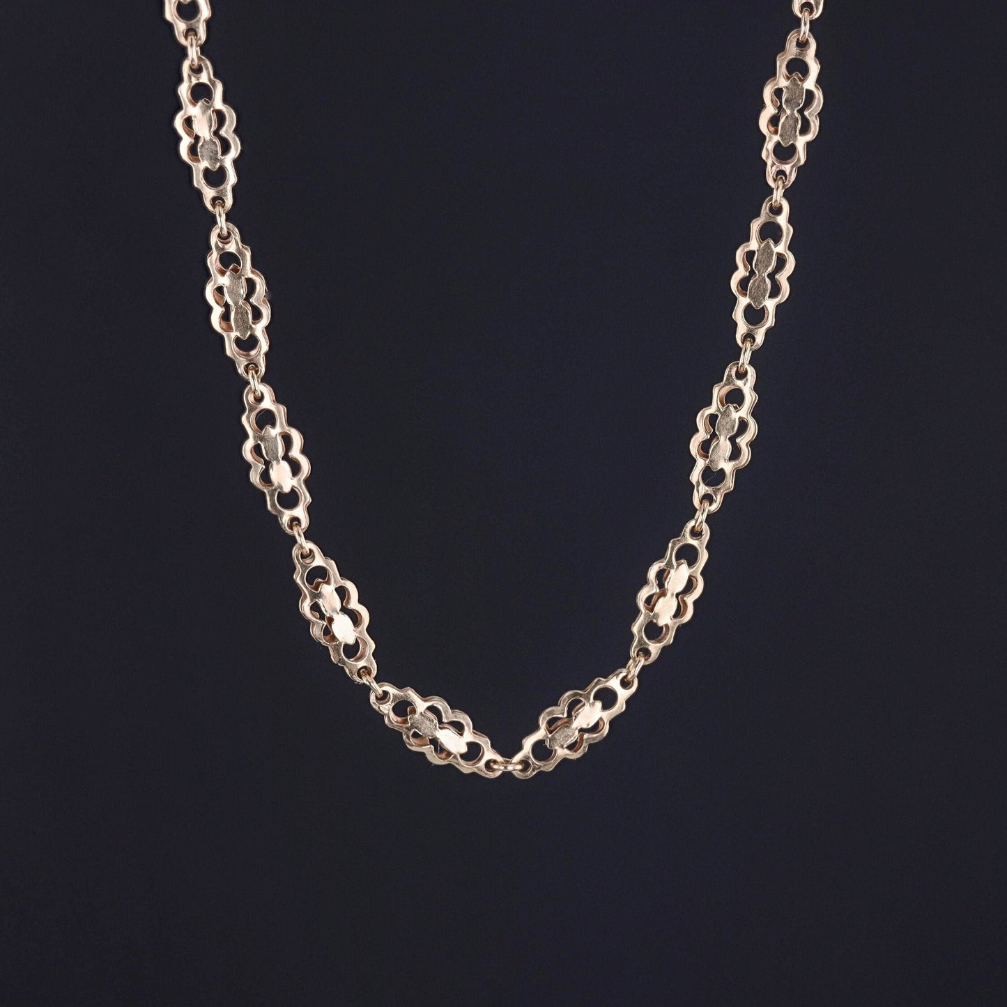 Antique Fancy Link Chain of 9ct Gold