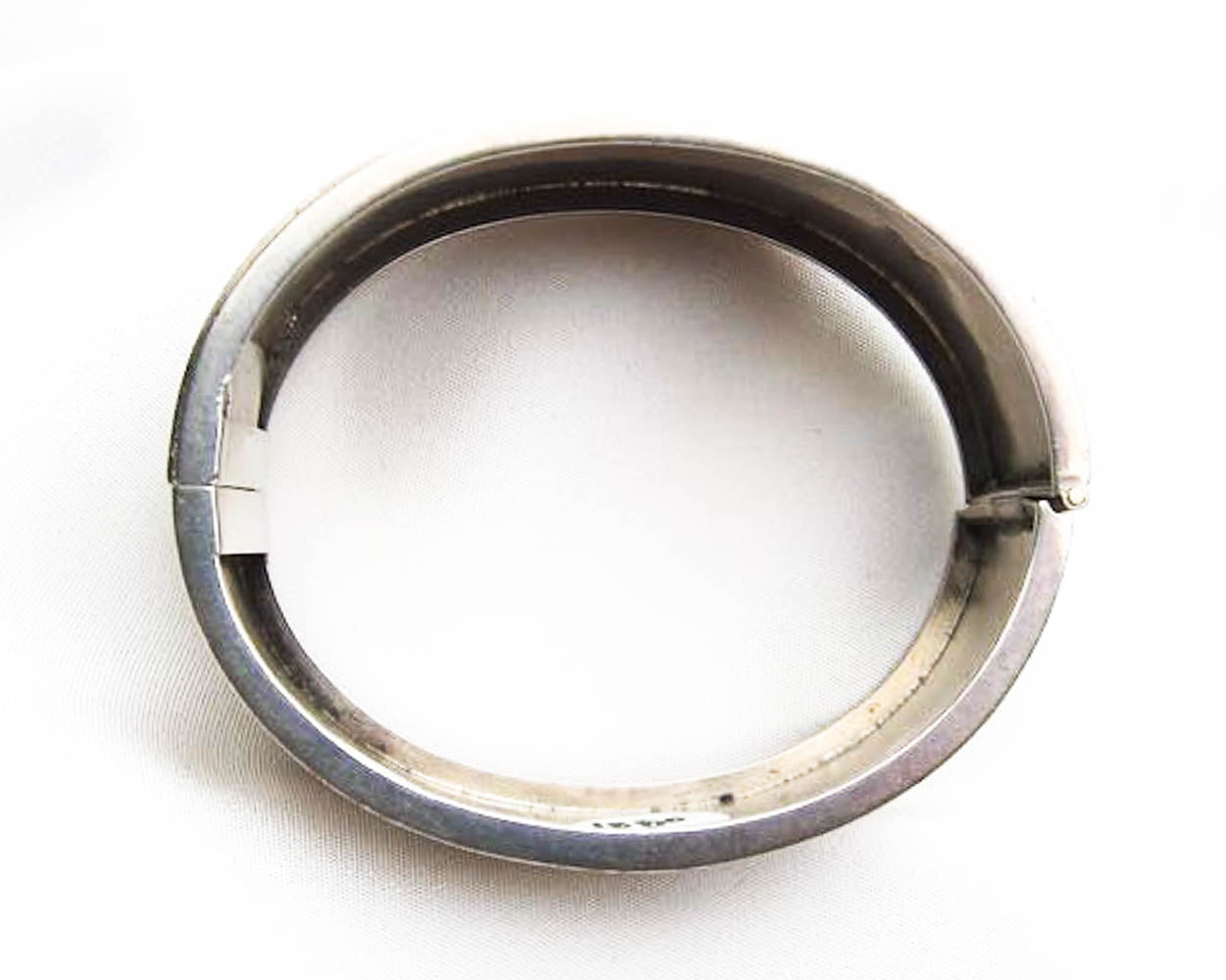 Victorian Silver Embossed Bangle