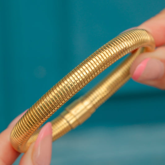 12ct Gold Filled Gas Pipe Bracelet