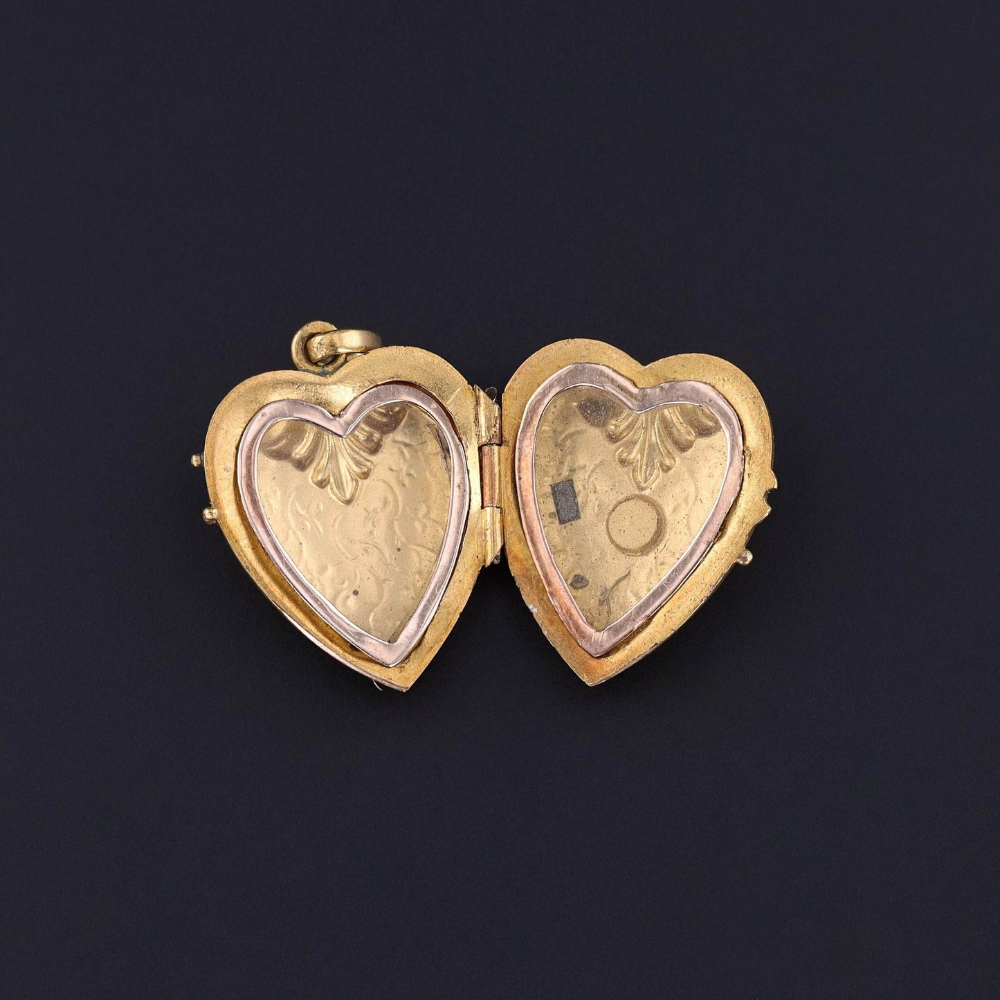 Antique Heart Locket of 14k Gold